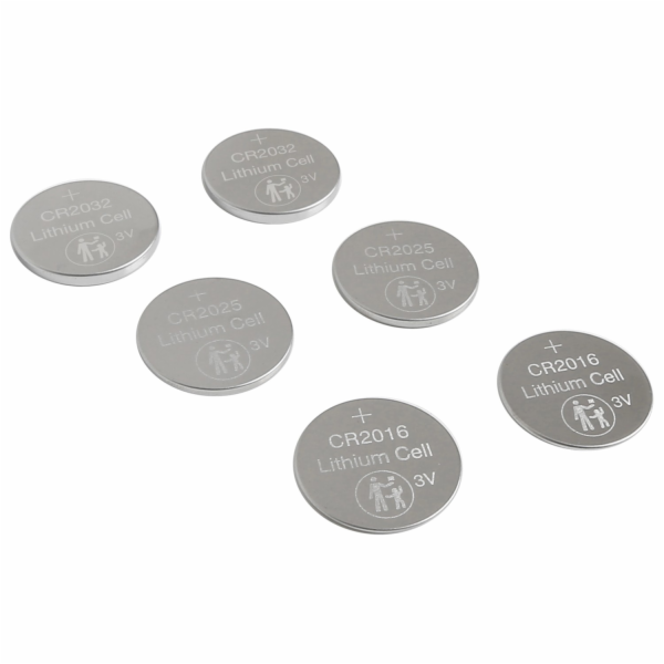 Sada lithiových knoflíkových baterií