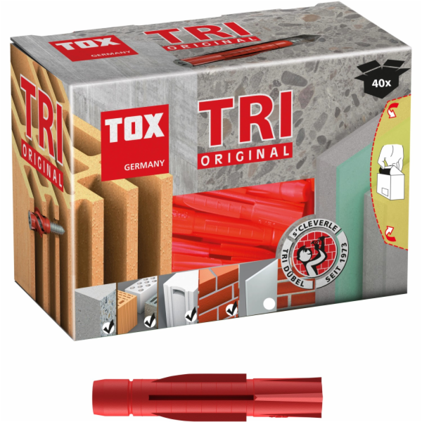 Univerzální hmoždinky Tox TRI 6/51, 40 kusů