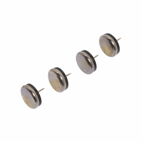 Kovové kluzáky s čepem O 30 mm, 4 kusy
