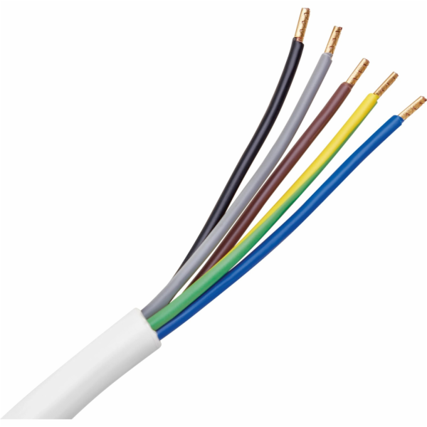 Připojovací kabel ke sporáku H05VV-F 5 m bílý