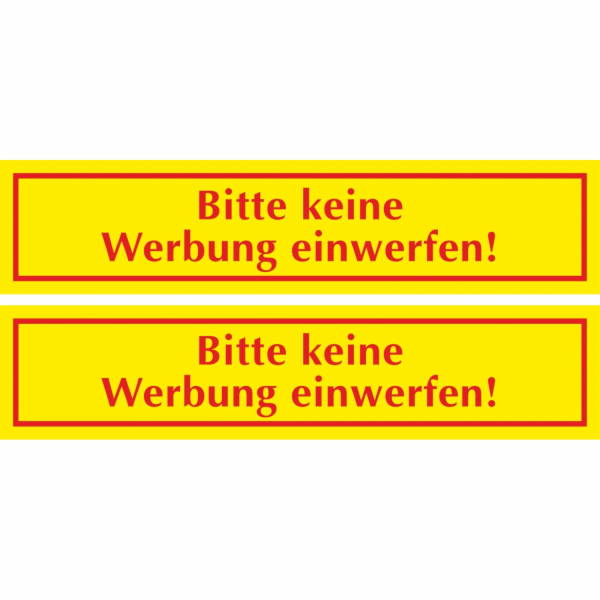 Samolepky "Prosím, nevkládejte reklamní materiály", sada ...