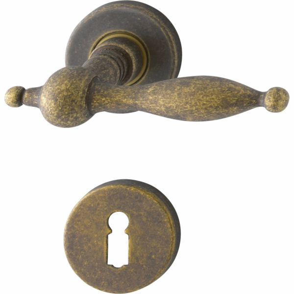 Sada rozet pro interiérové dveře AnsaPro BB Moldau Brass