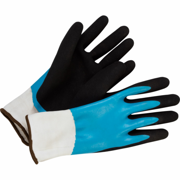 Zahradnické rukavice, modré, velikost 9