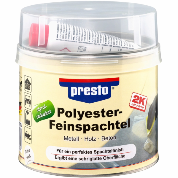 Jemný polyesterový tmel Presto 1 kg