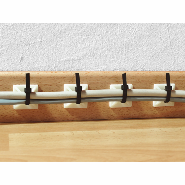 Lepicí podložka 27 mm x 27 mm, 50 kusů, bílá