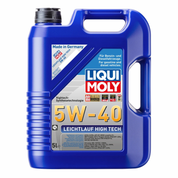 Liqui Moly Smooth Running High Tech 5W-40 5 l
