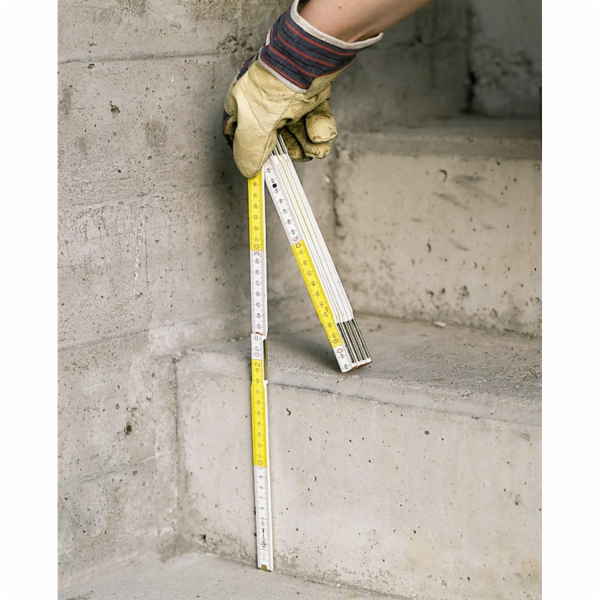 Skládací metr LUX-TOOLS Comfort, dřevěný, 2 m