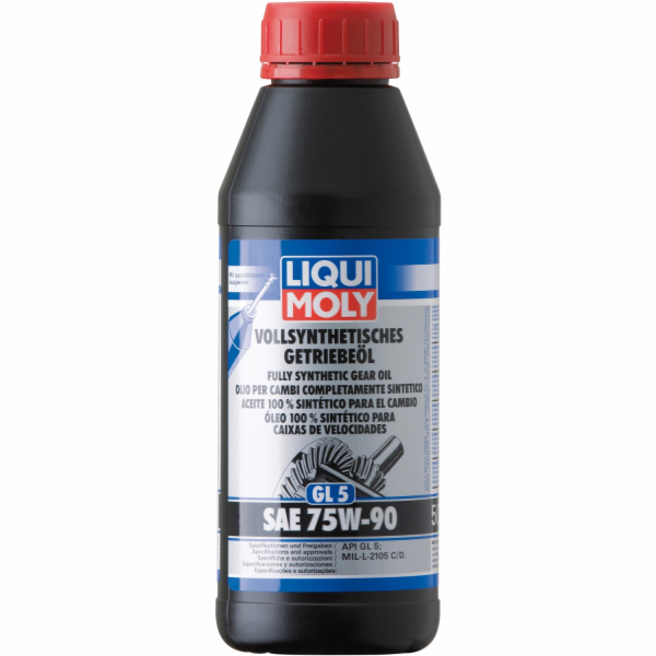 Plně syntetický převodový olej Liqui Moly (GL5) SAE 75W-9...