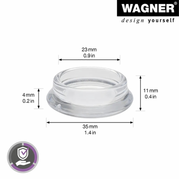 Podtácky Wagner Furniture EH 0423 Průhledné O 2,3 cm 4 kusy