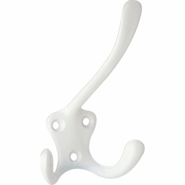 Háček 1131, kovový bílý