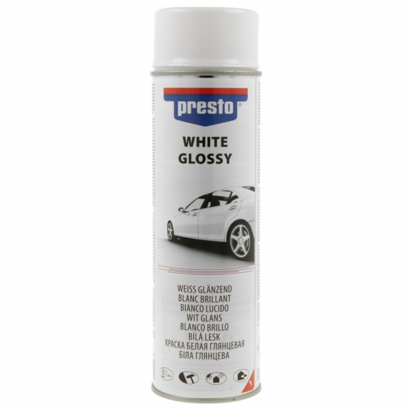 Presto lesklá bílá barva ve spreji 500 ml
