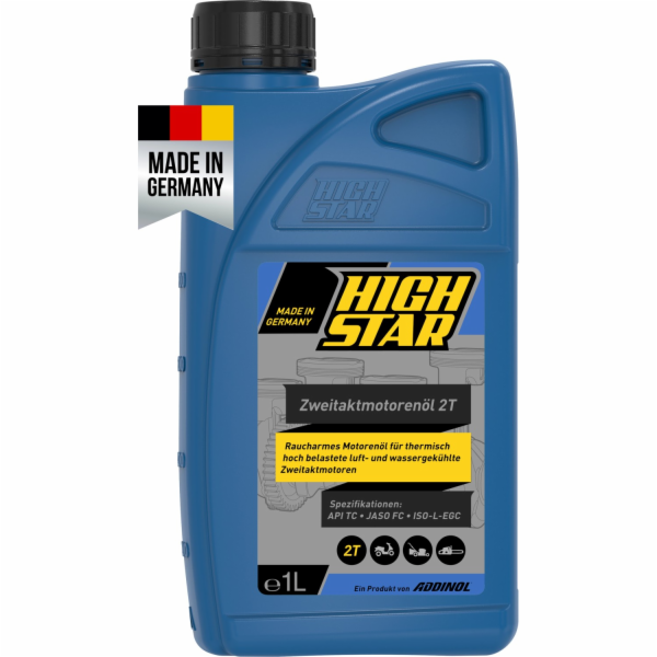 Olej pro dvoutaktní motory High Star 2T 1 litr