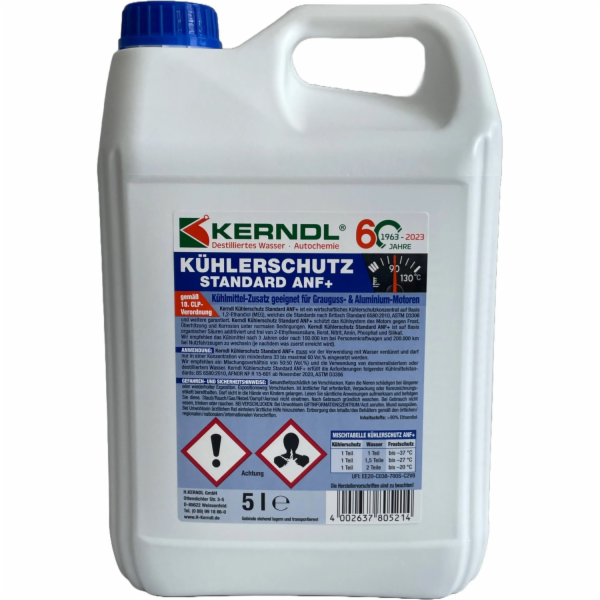 Koncentrát chladicí kapaliny ANF Plus 5 l modrý