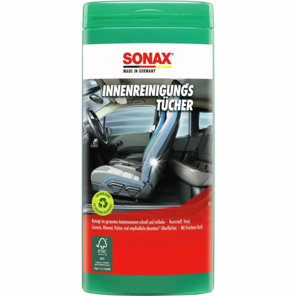 Sonax Čisticí ubrousky do interiéru, balení 25 kusů