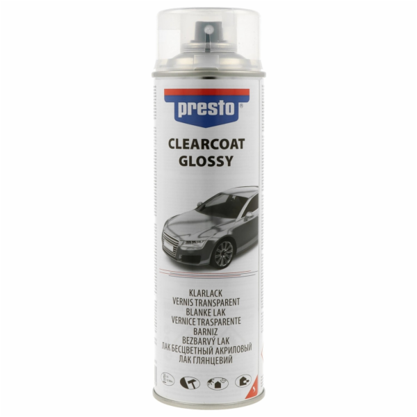 Presto čirý lesklý sprejový lak 500 ml