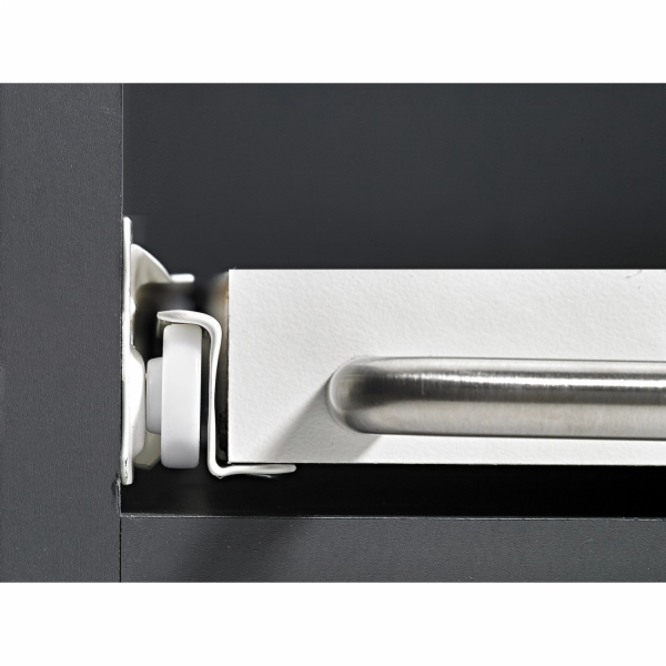 Kolečkový výsuv Hettich 450 mm, práškově lakovaný bílý, 2...