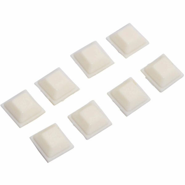 Univerzální samolepicí dorazy 15 mm x 15 mm, 8 kusů, bílé