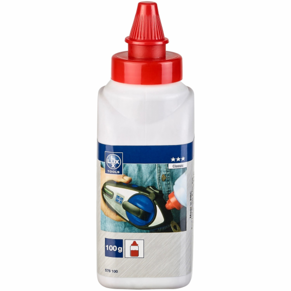 LUX-TOOLS křídový prášek červený 100 g klasický