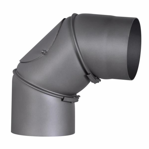 Ohyb kouřovodu Firefix 0 - 90° O 150 mm tmavě šedý