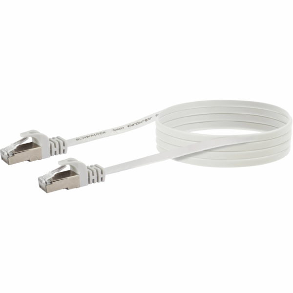Schwaiger plochý síťový kabel CAT-6 U/FTP RJ45 konektor 10 m