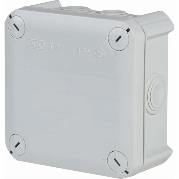 OBO na omítku 114 mm x 114 mm šedá IP66 včetně svorkovnice