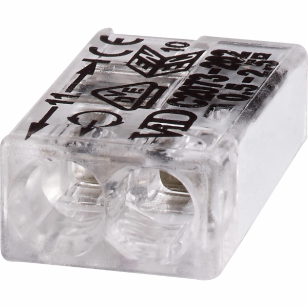 2pólová zasouvací svorkovnice, průměr 0,5 mm - 2,5 mm, 20...