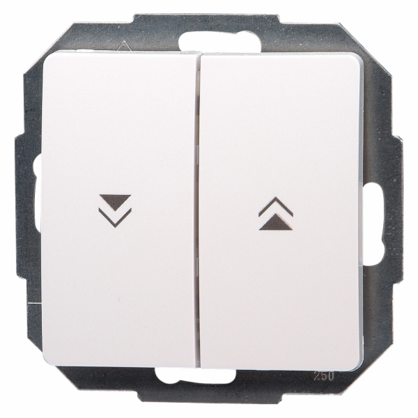 Spínač žaluzií Kopp Paris Arctic White