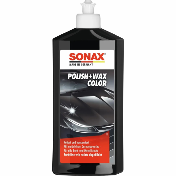 Sonax Leštidlo a vosk barva černá 500 ml