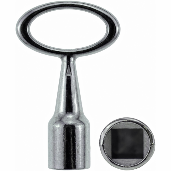 Čtyřhranný klíč, pozinkovaný, 7 mm