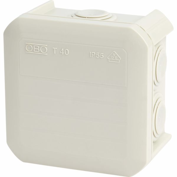 OBO na omítku 90 mm x 90 mm šedá IP55