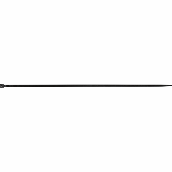 Stahovací pásky 368 mm černé 100 kusů