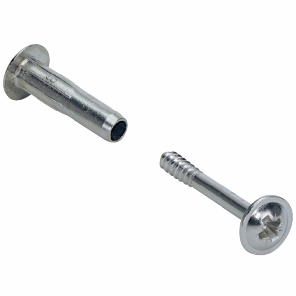 Spojovací šroub Hettich M4 36 mm - 46 mm poniklovaný 10 ks.