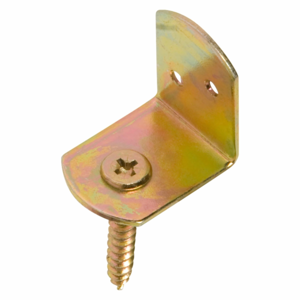 Pletený plotový kování, žlutý pozink, 38 mm x 38 mm x 30 mm