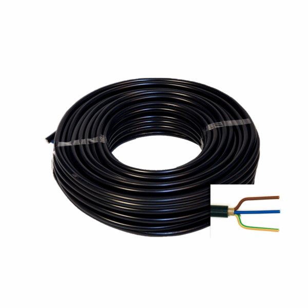 Zemní kabel Emskabel NYY-J 3 x 2,5 mm2 25 m černý