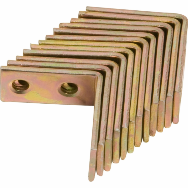 Konzoly na židle 30 mm x 30 mm x 14 mm, žlutě pozinkované...