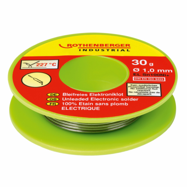 Průmyslová bezolovnatá pájka pro elektroniku Rothenberger...