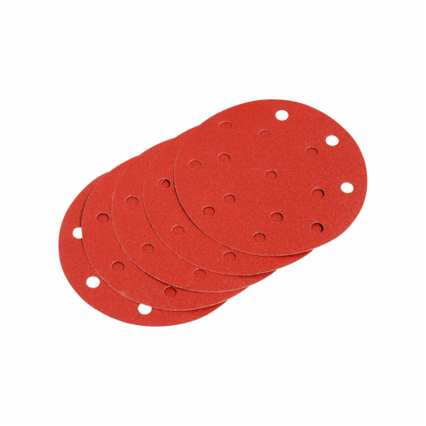 Brusné talíře LUX-TOOLS pro excentrické brusky, 5 kusů, O...