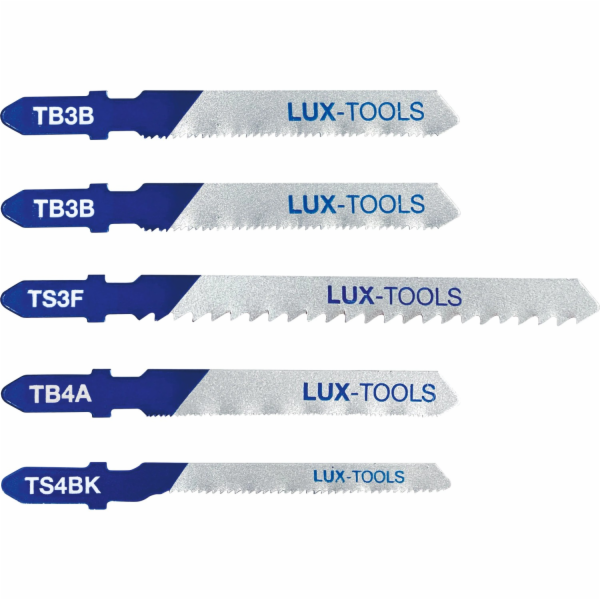 Sada pilových plátků do přímočaré pily LUX-TOOLS, 5dílná,...