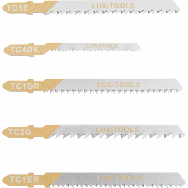 Sada pilových plátků do přímočaré pily LUX-TOOLS, 5dílná,...