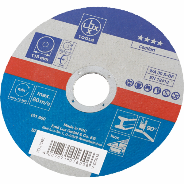 LUX-TOOLS kotouč na řezání textilu 115 mm