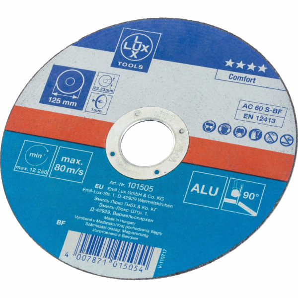 LUX-TOOLS Kotouč na řezání textilu 125 mm