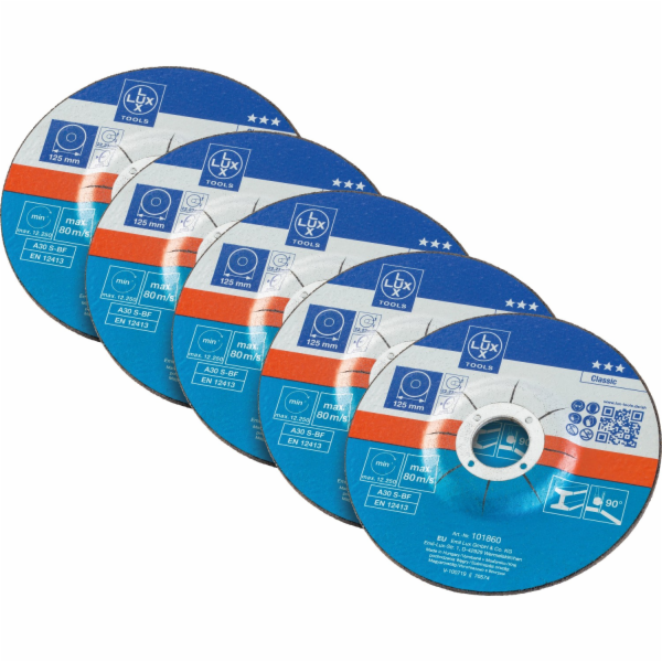 LUX-TOOLS řezný kotouč na kov, úsporné balení 125 mm