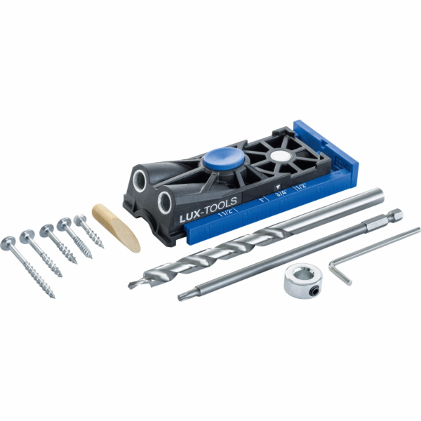 Sada šablon pro vrtání kapesních otvorů LUX-TOOLS, 2dílná...