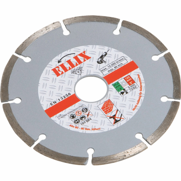 Diamantový řezný kotouč na kámen, O 125 mm