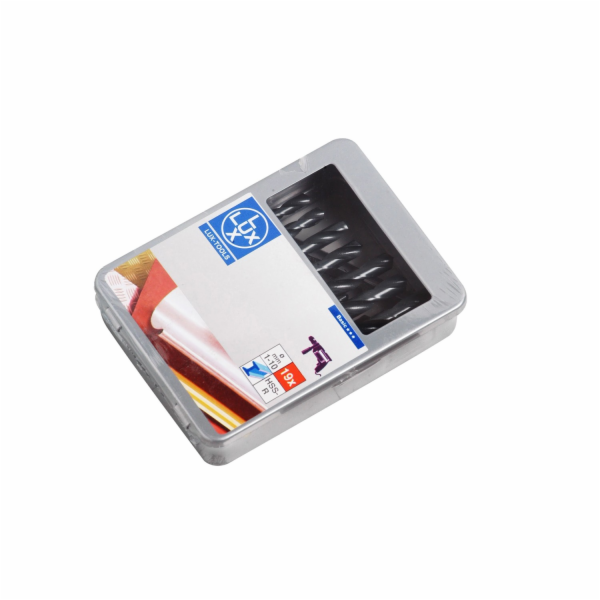 Sada vrtáků LUX-TOOLS Classic 1 mm-10 mm, 19dílná