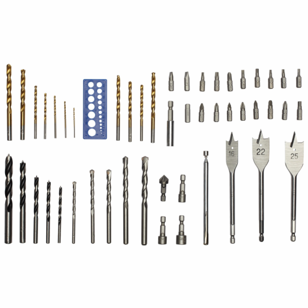 Sada vrtáků a bitů LUX-TOOLS, 52dílná