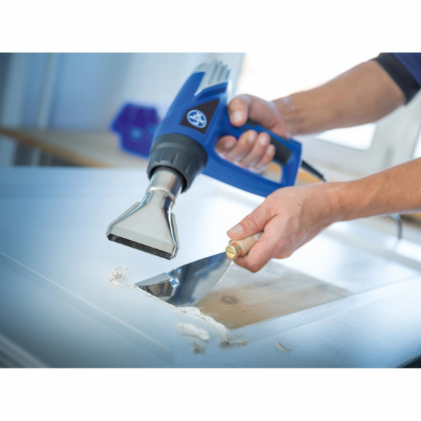 Horkovzdušná pistole LUX-TOOLS HLP-2000 LCD s příslušenstvím