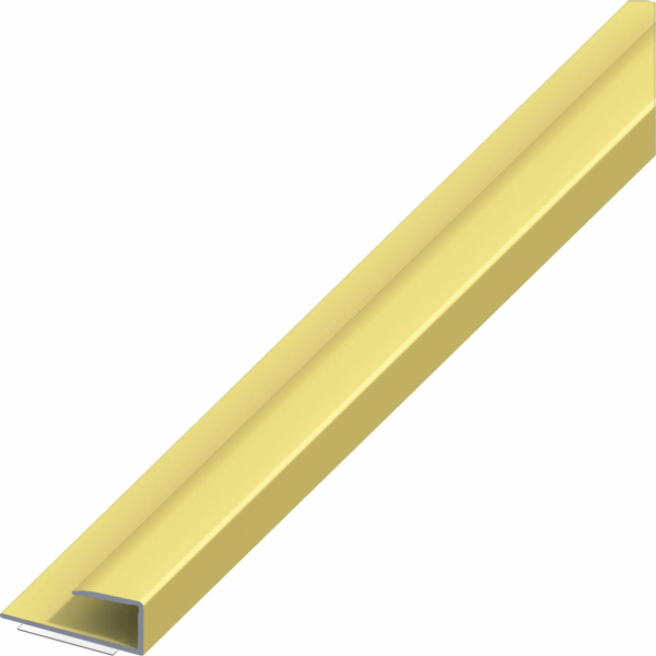 Samolepicí parketový lemovací profil, 9 mm x 1 m, mosaz