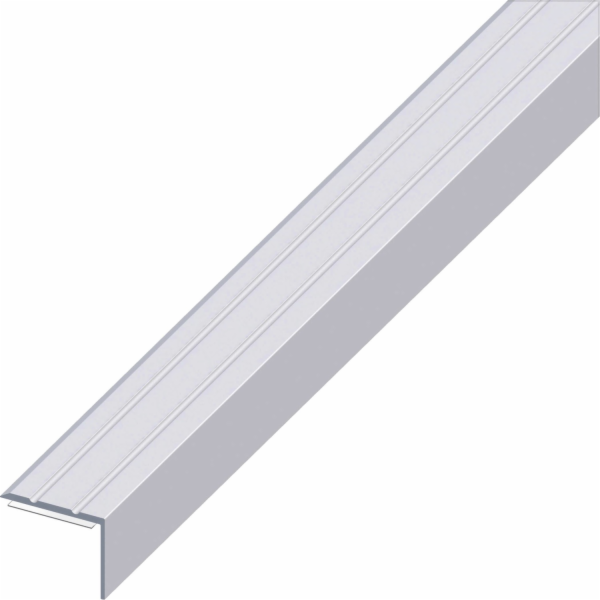 Samolepicí parketový profil na lemování, 8 mm, 1 m, stříbrný