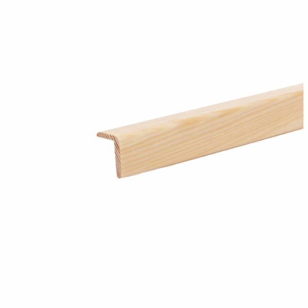 Úhlová lišta Döllken, borovice, surová, 10 mm x 20 mm x 2...